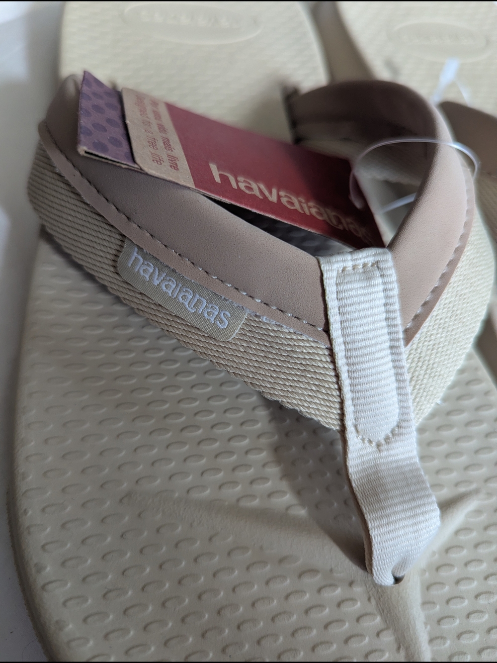 Havaianas Neutral Beige Flip Flops